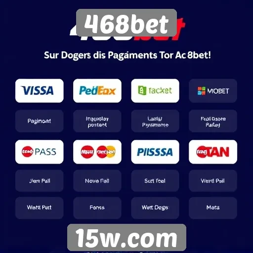 Métodos de pagamento aceitos na 468bet